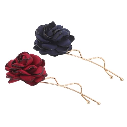 Blumen-Haarspangen, charmantes Blumen-Haarstyling-Zubehör für Damen, sichere Friseur-Clips für Outdoor-Reisen und Partys, Rot, 2 Stück Blumen-Haarspangen, charmantes Blumen-Haarstyling-Zubehör für Damen, sichere Friseur-Clips für Outdoor-Reisen und Partys, Rot, 2 Stück von sporful