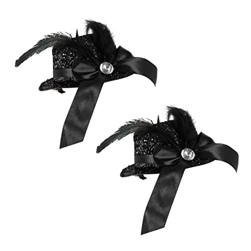 Elegante Haarspangen, dekorative Haarspangen für Damen, schwarze modische Haarnadeln für besondere Anlässe, 2 Stück von sporful