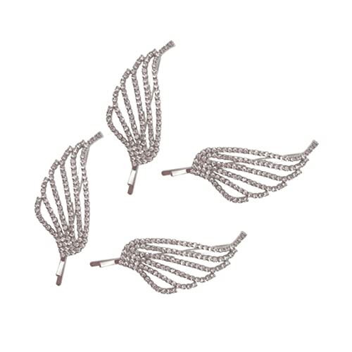 Elegante Haarspangen mit Strasssteinen, für Damen, Brautschmuck, Hochzeit, Party, 4 Stück von sporful