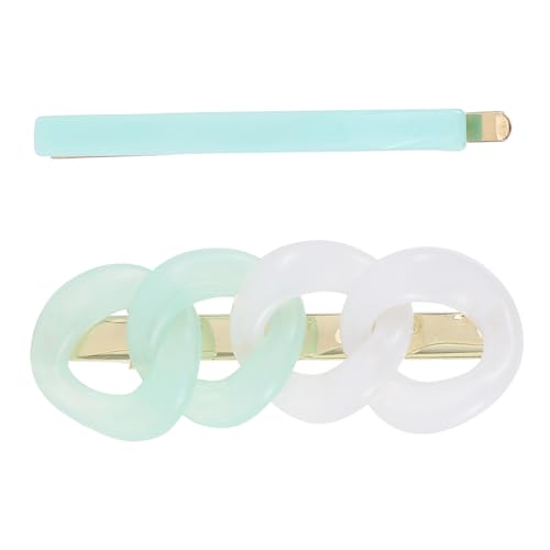 Haarspangen mit Farbverlauf, Harz-Haarspangen für Damen, elegante seitliche Haarnadeln für den täglichen Gebrauch, 2 Stück von sporful