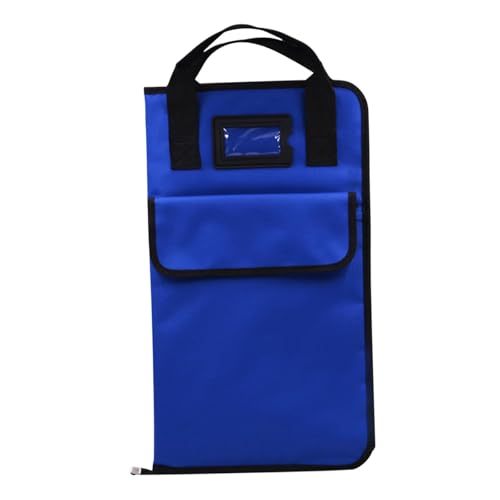 Professioneller Drumstick-Taschen-Halter mit großen Taschen – robuster 12 Paar Drumstick-Organizer für Musiker und Jugendliche, Blau Professioneller Drumstick-Taschen-Halter mit großen Taschen – robuster 12 Paar Drumstick-Organizer für Musiker und Jugendliche, Blau von sporful