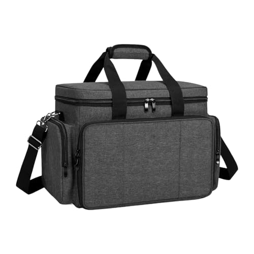 Tragbare Reise-Make-up-Tasche mit abnehmbaren Trennwänden, großes Fassungsvermögen, Kosmetik-Organizer für Pinsel und Nagelwerkzeuge von sporful