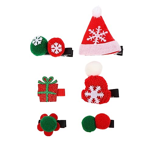 Weihnachts-Haarspangen, 2 Sets, festliche Urlaubs-Haarnadeln für Frauen, Weihnachts-Party-Zubehör von sporful