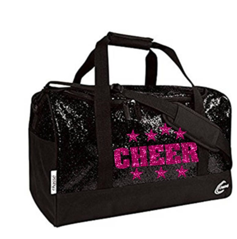 Glitzer Duffle Tasche W/Glitter Schriftzug von sportsandsoon