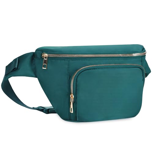 Bauchtasche Damen Groß Gürteltasche Herren mit zusätzlichem Verlängerungsgürtel Modische Hüfttasche für Reisen Wandern Laufen Turquoise von sportsnew