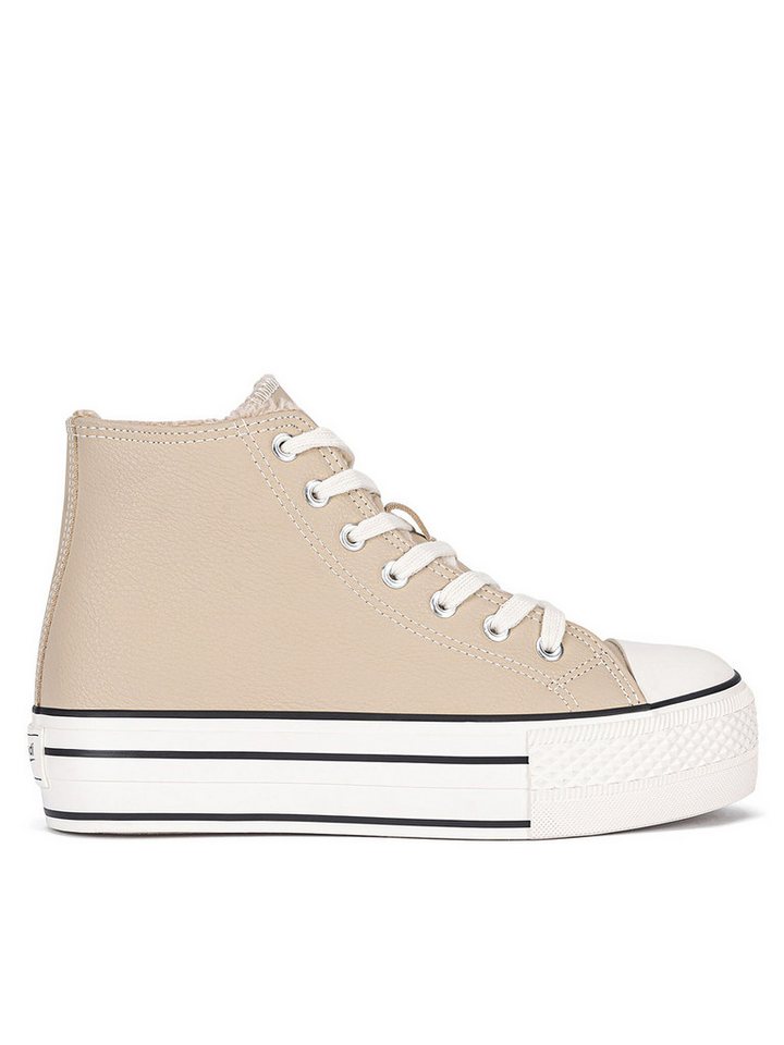 sprandi Sprandi Sneakers aus Stoff Damen YL201412 Beige Sneaker von sprandi