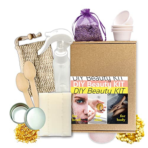 DIY Beauty Set von spreetherm - 20 Teile für Seife, Gesichtspflege, Lipgloss & Co. # beauty produkte tiktok # diy set erwachsene frauen # geschenk für frauen wellness von spreetherm