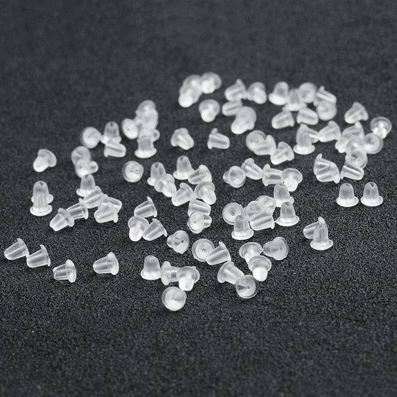 200Pcs Ohrring Beiträge Stopper Stud Ohrringe Zubehör Kunststoff Ohrstöpsel Transparent Charme Ohr Plug Kappe 200Pcs Ohrring Beiträge Stopper Stud Ohrringe Zubehör Kunststoff Ohrstöpsel Transparent Charme Ohr Plug Kappe von spursGDP