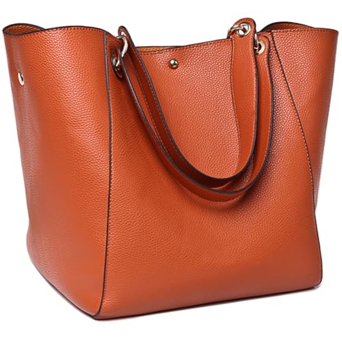 sqlp Taschen Damen Leder Groß Shopper Gross Henkeltaschen Tasche Student Schultasche Arbeit Handtaschen von sqlp