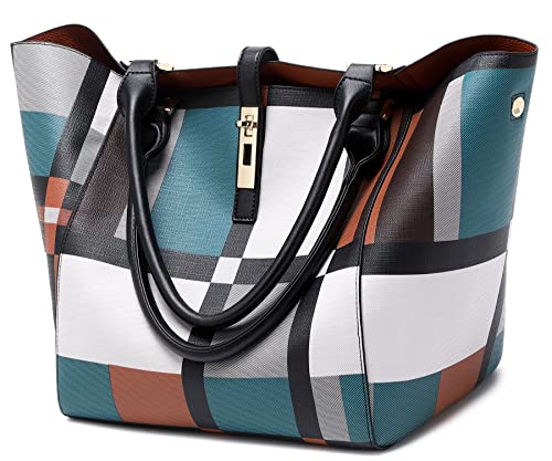 sqlp Shopper Tasche Damen Groß Leder Handtasche for Women Gross Henkeltaschen Big Bag Arbeit Handtaschen für Damen Schultertaschen von sqlp