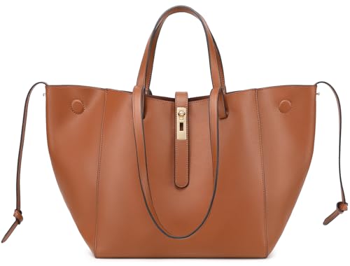 sqlp Shopper Tasche Damen Groß Leder Handtasche for Women Gross Henkeltaschen Big Bag Arbeit Handtaschen für Damen Schultertaschen von sqlp