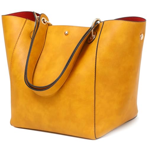 sqlp Taschen Damen Leder Groß Shopper Gross Henkeltaschen Tasche Student Schultasche Arbeit Handtaschen von sqlp