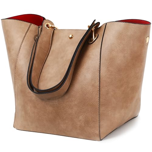 sqlp Taschen Damen Leder Groß Shopper Gross Henkeltaschen Tasche Student Schultasche Arbeit Handtaschen von sqlp