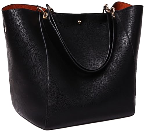 sqlp Taschen Damen Leder Groß Shopper Gross Henkeltaschen Tasche Student Schultasche Arbeit Handtaschen von sqlp
