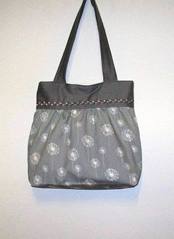 Pusteblume Grau Mit Weiß.. Handtasche - Shopper von srejach1