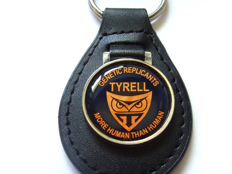 Blade Runner Tyrell Corporation Schlüsselanhänger Keyfob Rep Teket, Silhouette Leder von srmerchandise