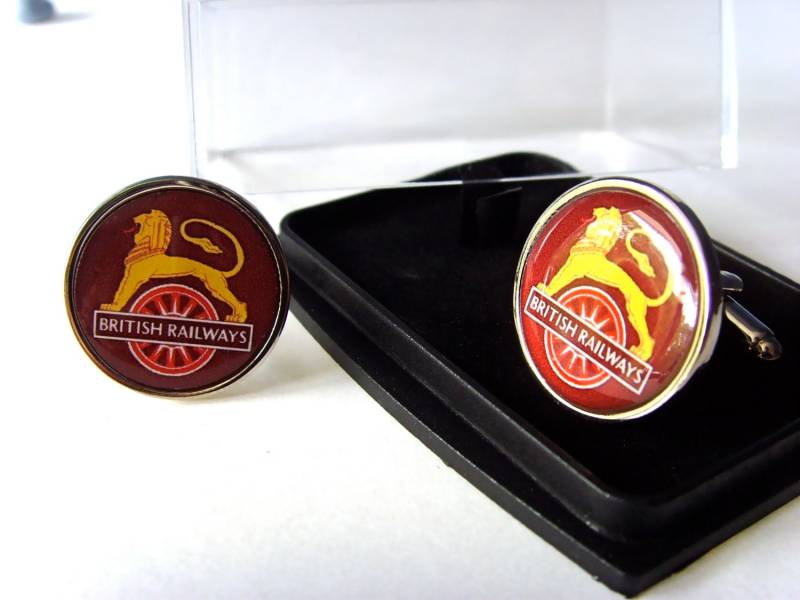 Br British Rail Eisenbahn Gwr Radfahren Löwe Doppelpfeil Manschettenknöpfe von srmerchandise