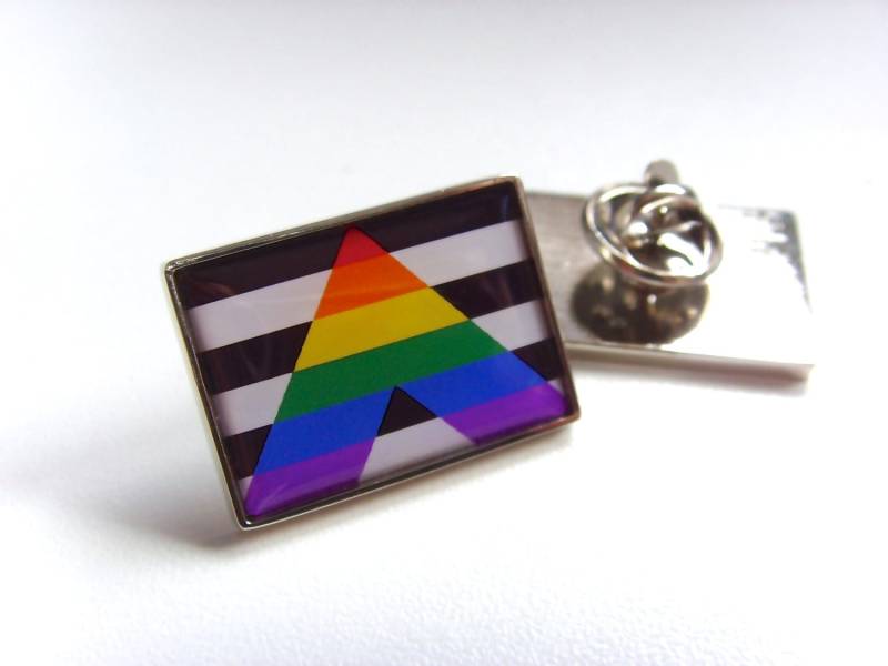 Gerader Ally Verbündete Flagge Regenbogen Lgbtq Gay Pride Anstecknadel Abzeichen Krawattennadel Gerader Ally Verbündete Flagge Regenbogen Lgbtq Gay Pride Anstecknadel Abzeichen Krawattennadel von srmerchandise