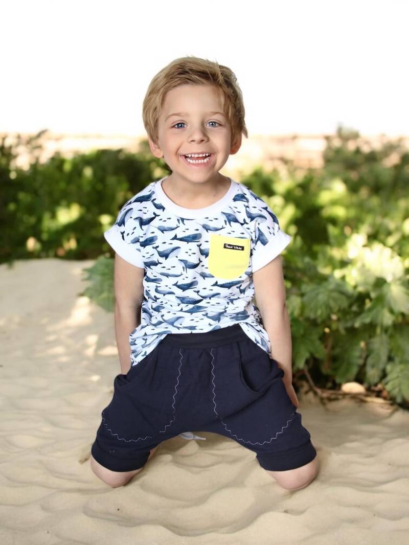 Dein Design | Basic Musselin Loose Fit Shorts Kurze Hose Mädchen Junge Baby Kinderkleidung von sschleifenliebee