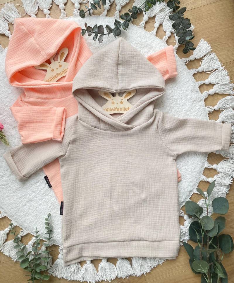 Dein Design | Basic Musselin Sommer Hoodie Viele Farben Junge Mädchen Baby Kinderkleidung von sschleifenliebee