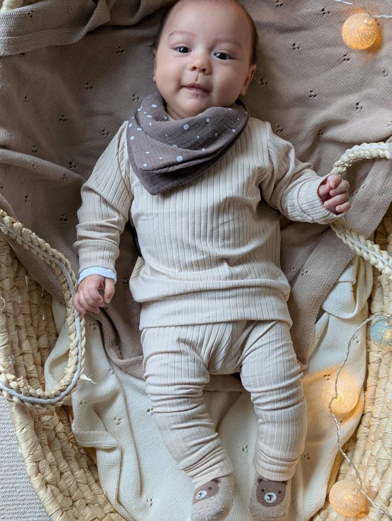 Dein Design | Halstuch Baby 0-24 Monate Farbwahl Junge Mädchen Musselintuch Spucktuch von sschleifenliebee
