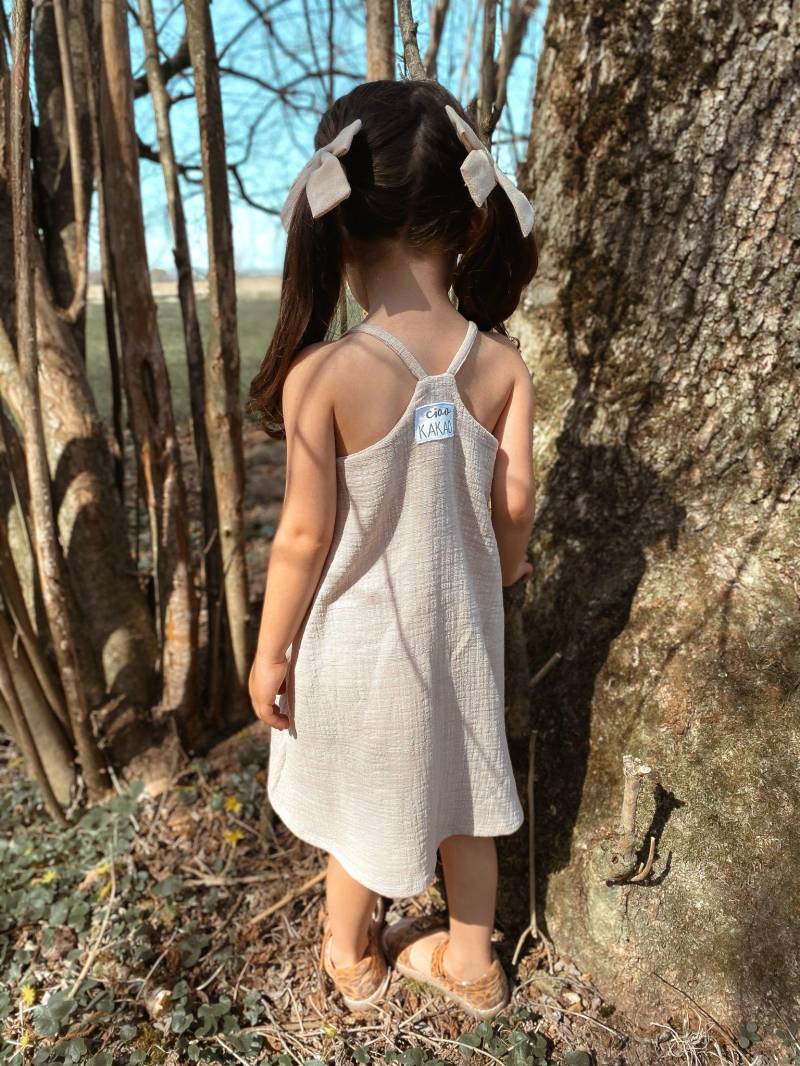 Dein Design | Musselin Sommerkleid 2.0 Trägerkleid Hängerchen Musselinkleid Strandkleid Viele Farben Mädchen Kinderkleidung von sschleifenliebee