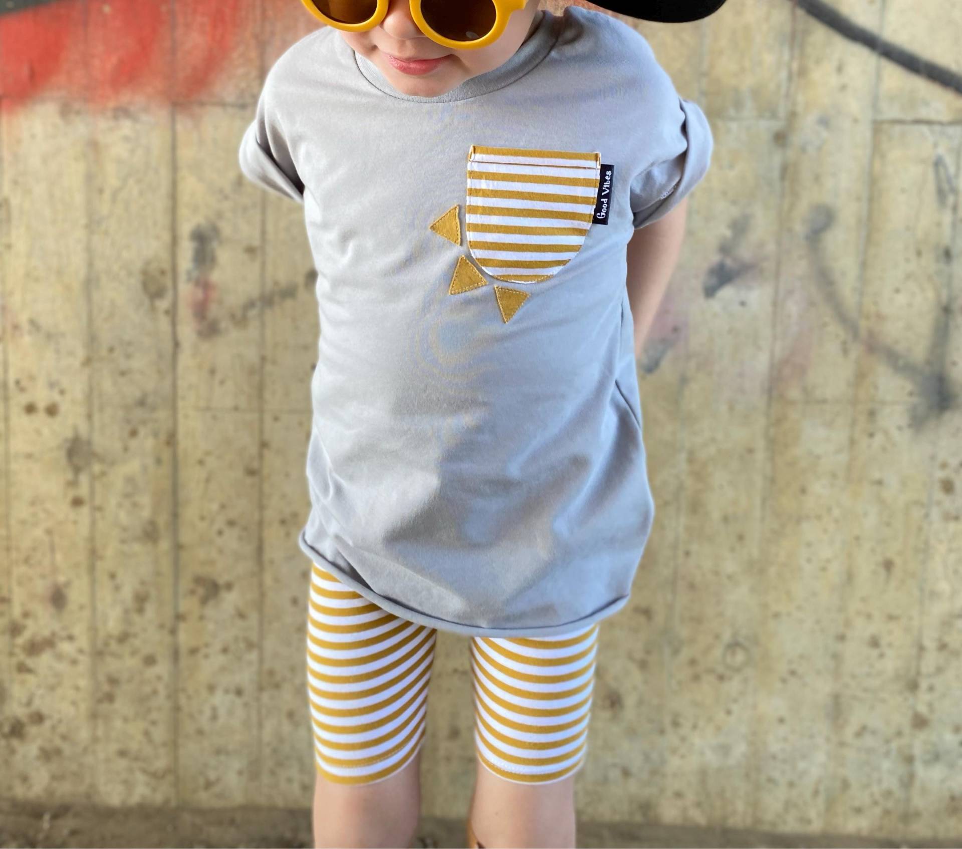 Dein Design | Ringel Radlerhose Radler Leggings Sommer Mädchen Junge Streifen von sschleifenliebee