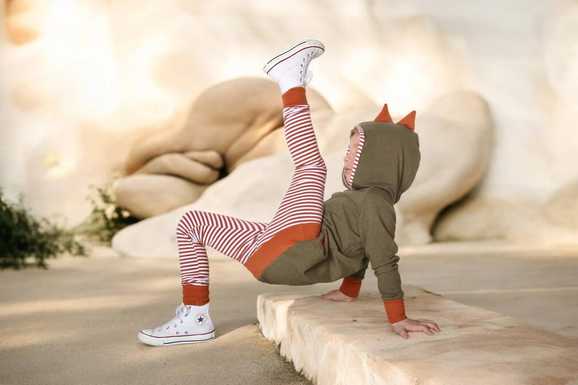 Dein Design | Ringel Skinny Fit Farbwahl Baumwolljersey Unisex Kinderkleidung Leggings Streifen von sschleifenliebee