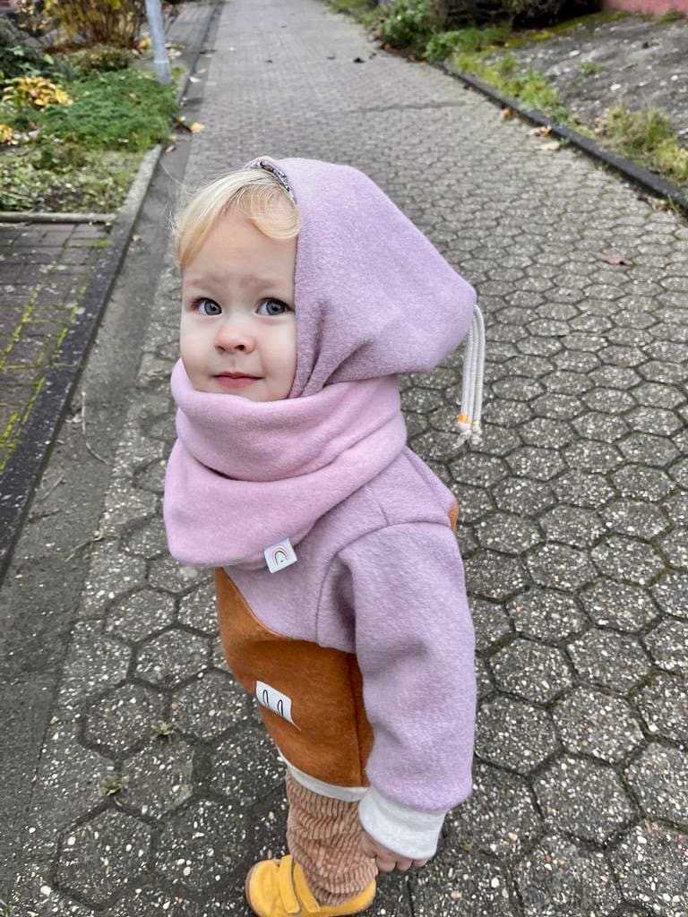 Dreiecksloop - Farbwahl Loop Baumwollfleece Fleece Winter Kind Mädchen Junge Unisex von sschleifenliebee