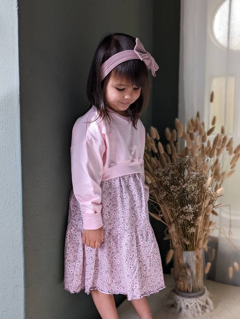 Farbwahl - Basic Cropped Oversized Sweater Kurzer Pullover Mädchen Baby Kinderkleidung von sschleifenliebee