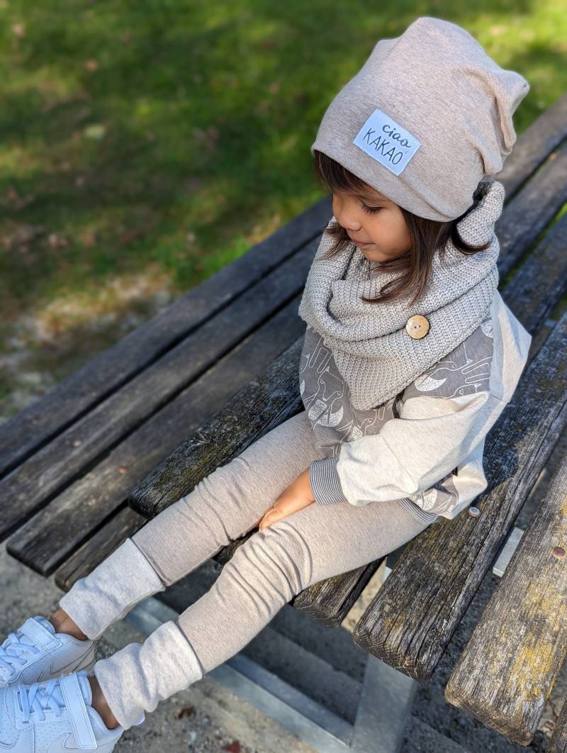 Farbwahl Strickloop - Dreieck-Loop Loop Big Knit Kind Junge Mädchen Unisex von sschleifenliebee