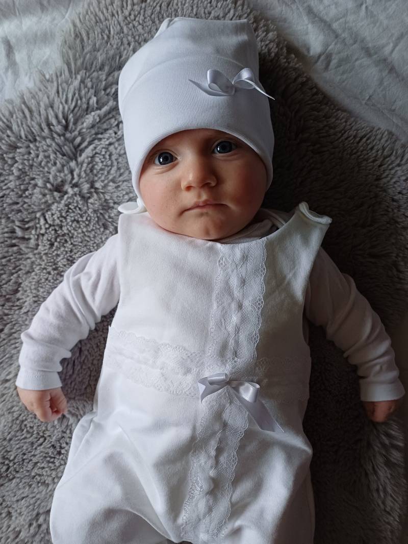 Festliche Beanie - Feinstrick Taufe Hochzeit Unisex Junge Mädchen Mütze von sschleifenliebee