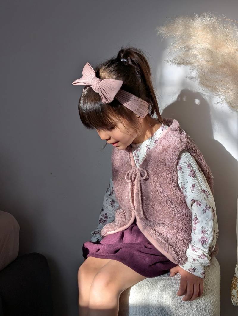 Glitzer | Weste Fellweste Glitzerweste Baumwollfleece Mädchen Kinderkleidung von sschleifenliebee