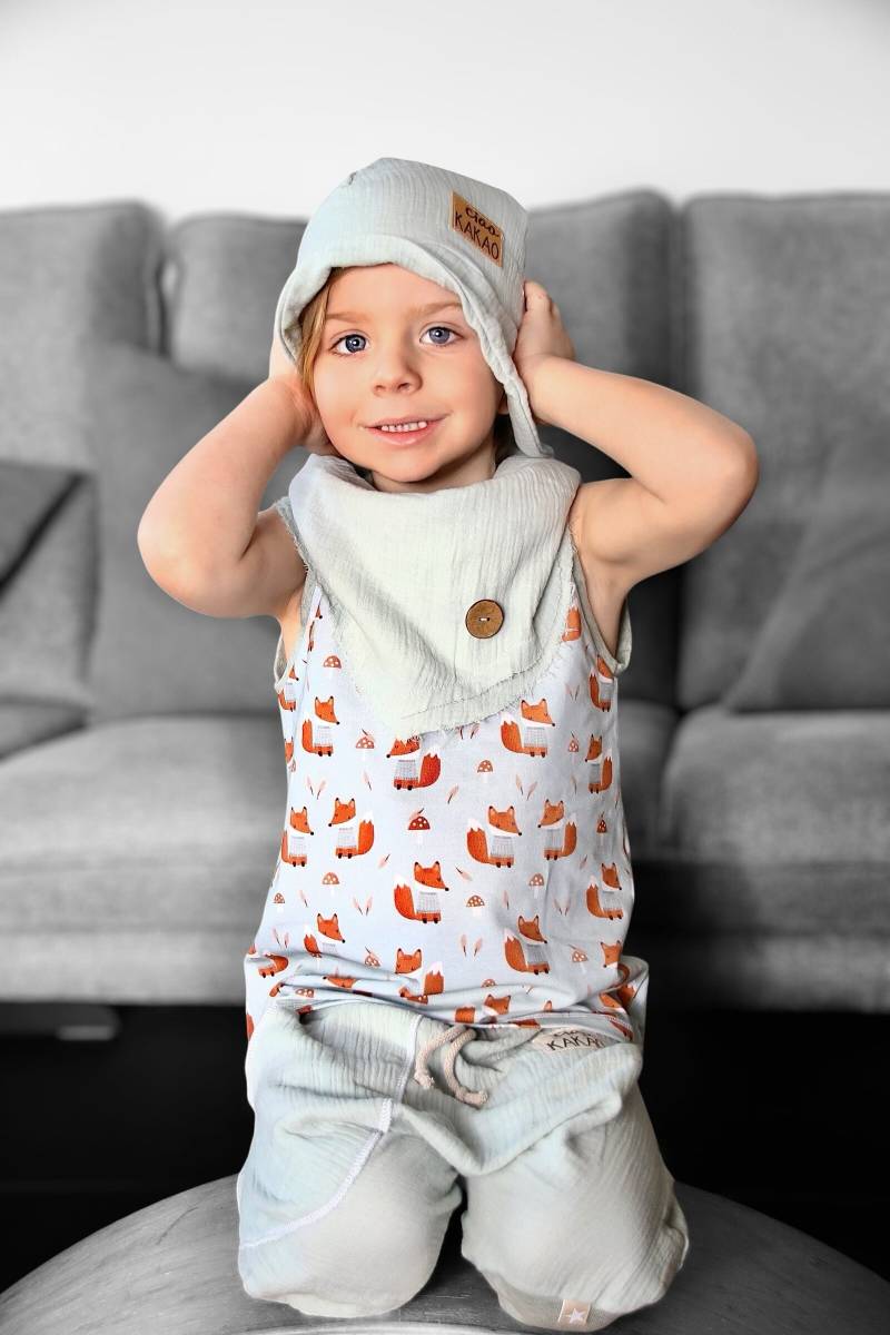 Hemdchen - Tank Top Baumwolljersey Shirt Fuchs Junge Mädchen Unisex Kind Baby Kinderkleidung von sschleifenliebee