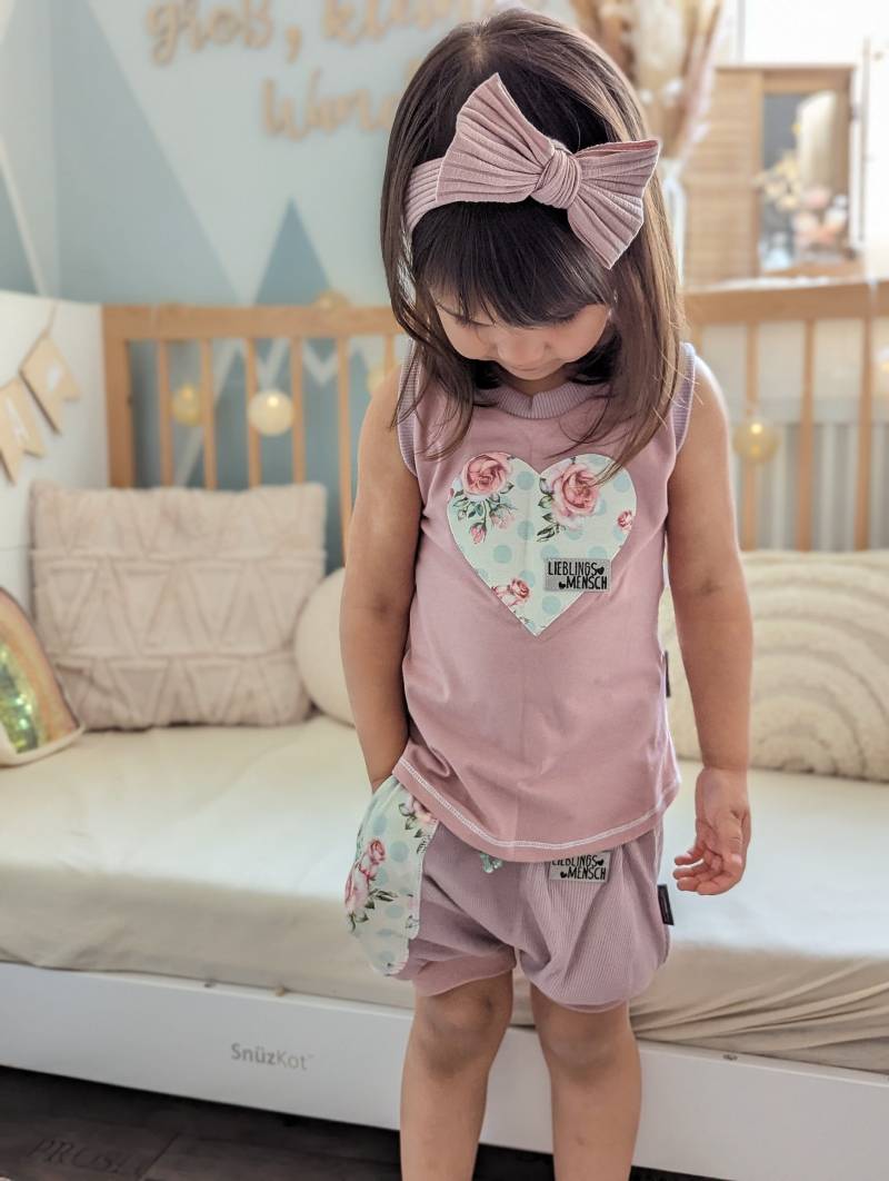 Kurze Shorts | Rippjersey Hose Mädchen von sschleifenliebee