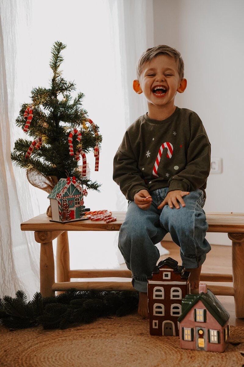 Mode Zum Fest | Oversized Sweater Zuckerstange Weihnachtspullover Weihnachten Mädchen Junge Baby Mode Zum Fest | Oversized Sweater Zuckerstange Weihnachtspullover Weihnachten Mädchen Junge Baby von sschleifenliebee