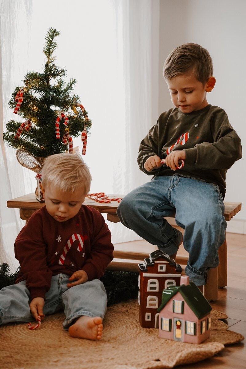 Mode Zum Fest | Oversized Sweater Zuckerstange Weihnachtspullover Weihnachten Mädchen Junge Baby Mode Zum Fest | Oversized Sweater Zuckerstange Weihnachtspullover Weihnachten Mädchen Junge Baby von sschleifenliebee
