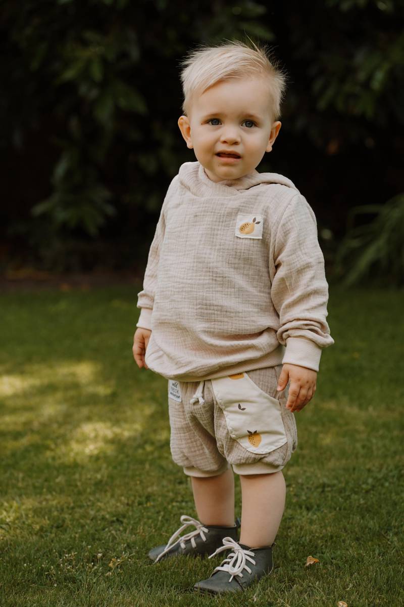 Musselin Sommer Hoodie | Junge Mädchen Baby Kinderkleidung von sschleifenliebee