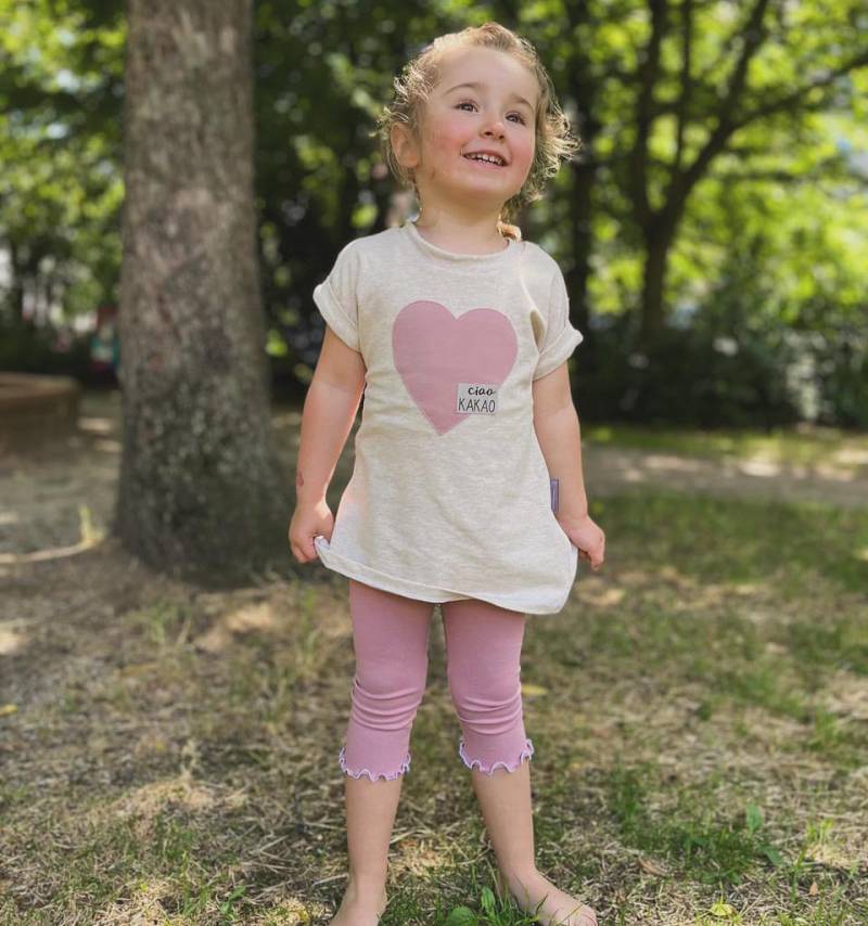 Oversized Shirt | Ciao Kakao Herz Mädchen Kinderkleidung von sschleifenliebee