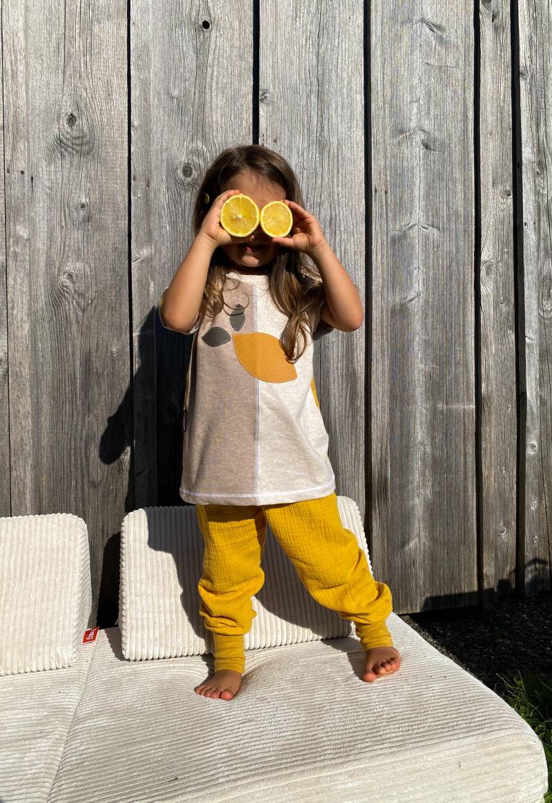 Oversized Shirt - Zitrone Mädchen Junge Kind Baby Kinderkleidung von sschleifenliebee