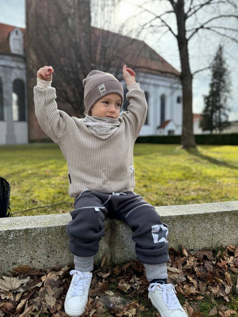 Oversized Sweater - Dino Label Auswahl Big Knit Grobstrick Strickpulli Junge Baby Kinderkleidung von sschleifenliebee