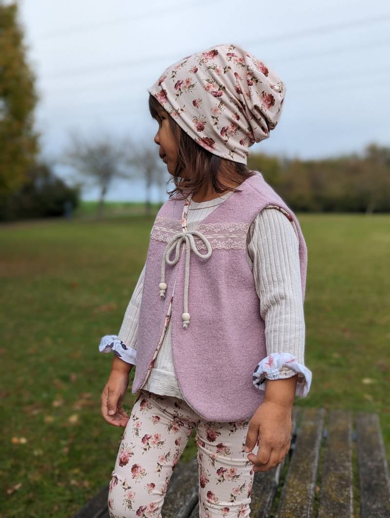 Recycling | Nachhaltig Surprise Walkweste Weste Wollwalk Walk Schurwolle Kinderkleidung Mädchen Junge von sschleifenliebee