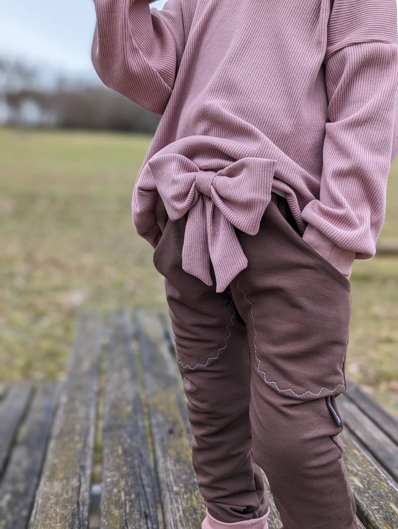 Regular Fit Jogger | Sommersweat Groß Schleife Pumphose Mädchen Baby Kinderkleidung von sschleifenliebee