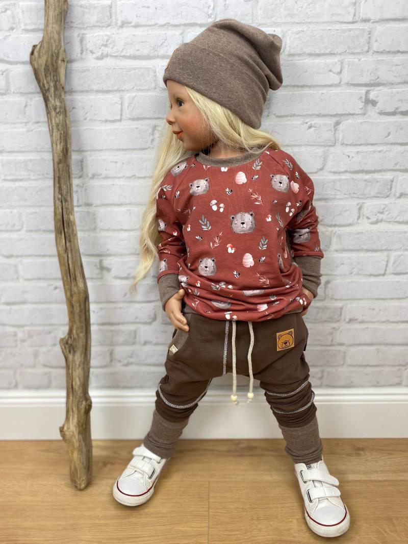 Regular Fit Jogger | Sommersweat O. Wintersweat Bär Mädchen Junge Baby Kinderkleidung von sschleifenliebee