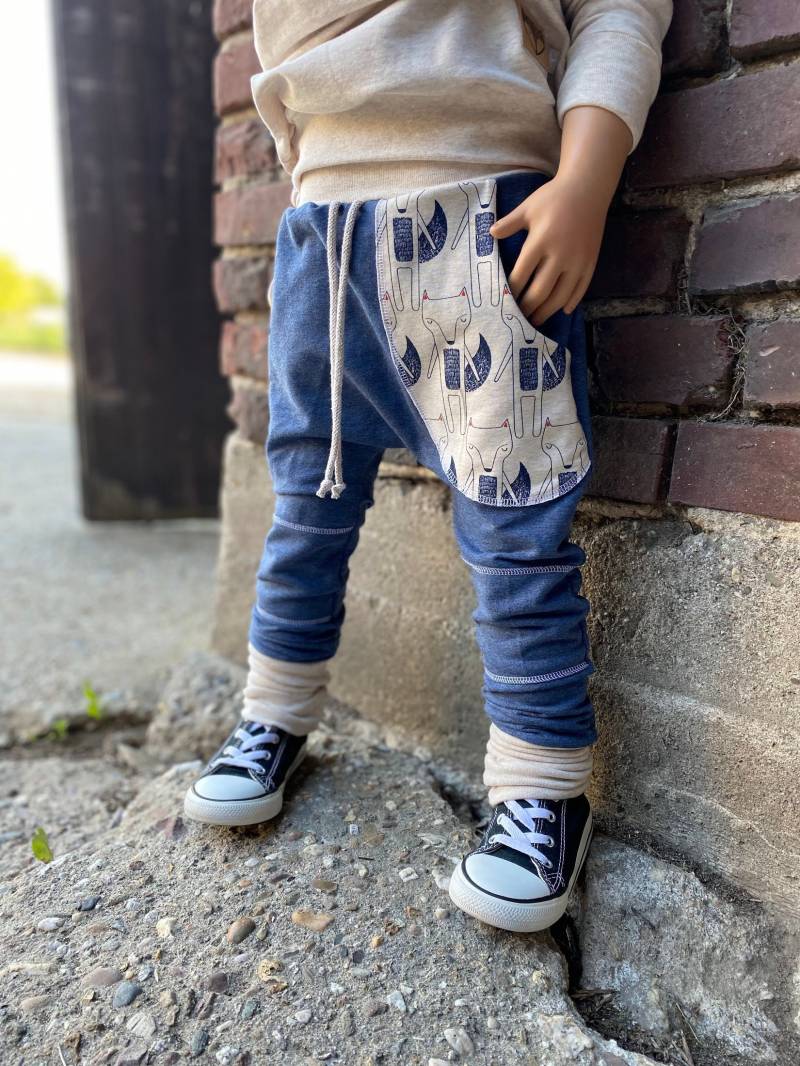 Regular Fit Jogger - Sweat Pumphose Fuchs Unisex Mädchen Junge Baby Kinderkleidung von sschleifenliebee