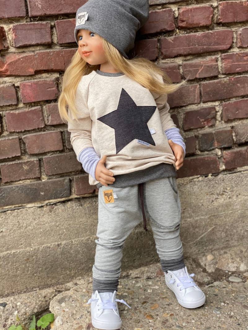 Slim Fit Jogger - Sweat Wintersweat Sommersweat Fuchs Unisex Mädchen Junge Baby Kinderkleidung von sschleifenliebee