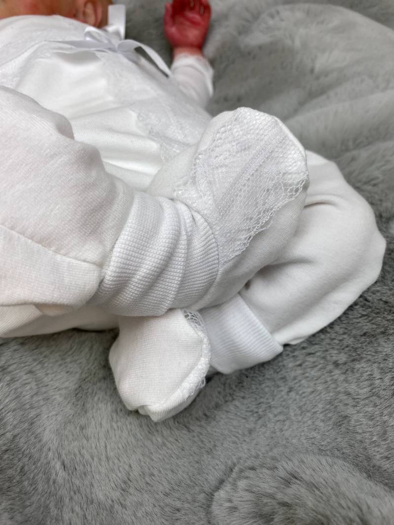 Taufe - Festliche Schuhe Bio Sweat Babyschuhe Wagenschuhe Hochzeit von sschleifenliebee