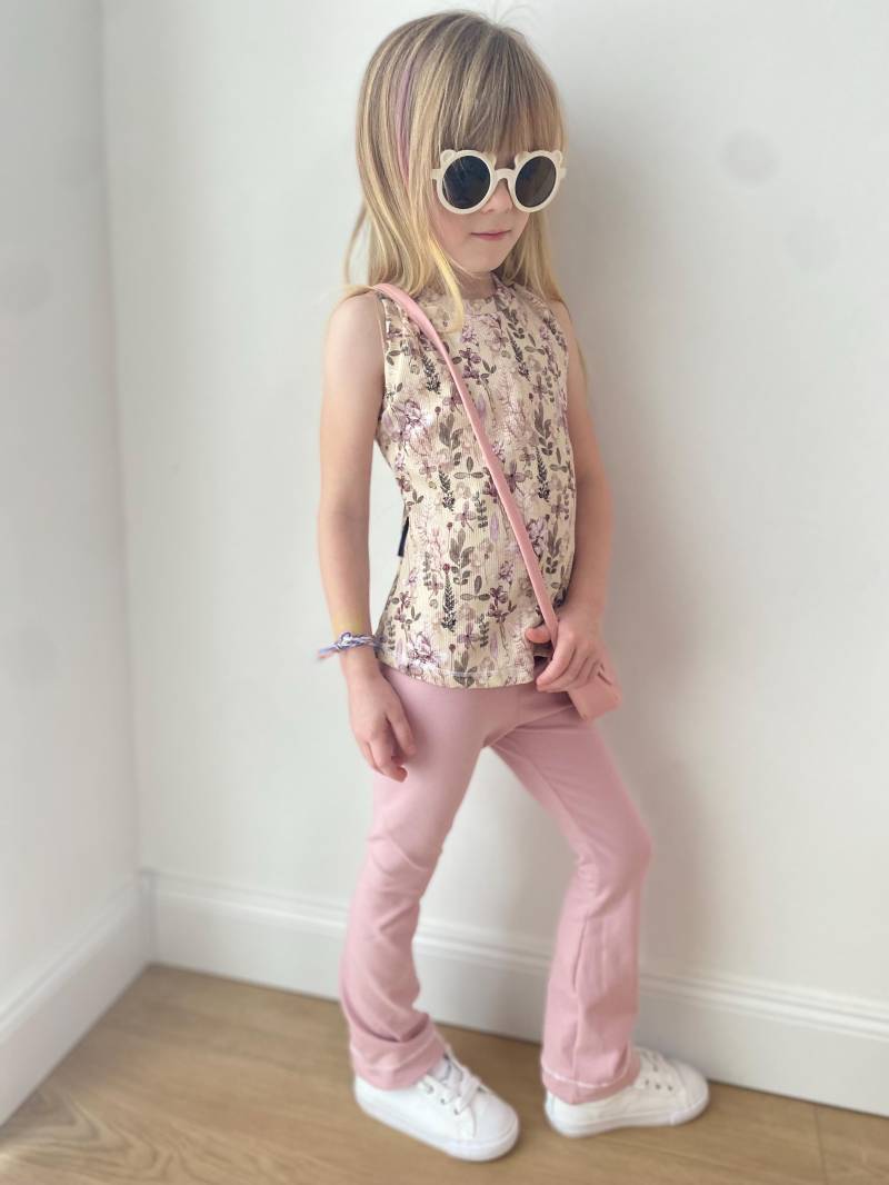 Top | Rippjersey Sommer Blumen Mädchen Kinderkleidung von sschleifenliebee