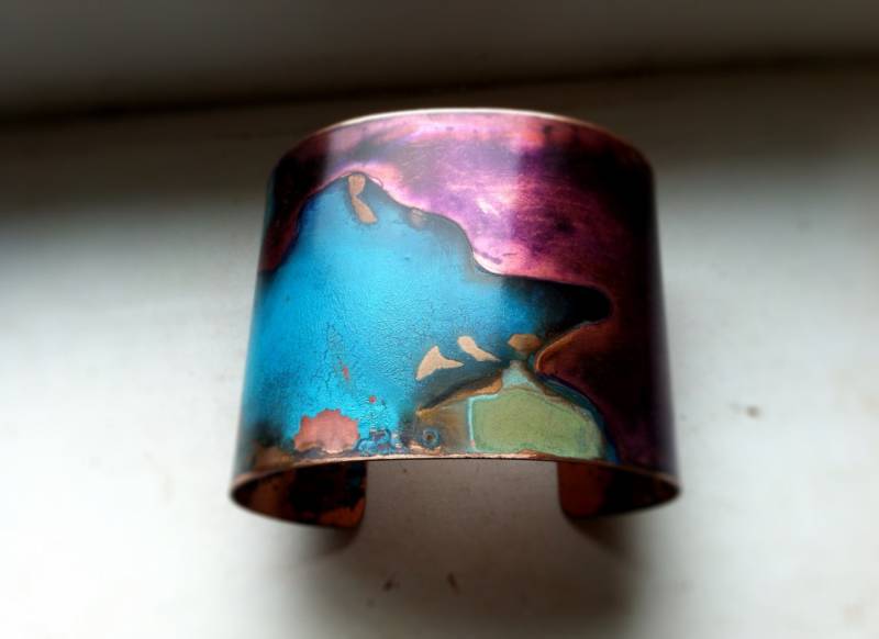 "Die Original Patina Armspange "Purple & Mixed Grünspan" - 2 "Kupfer Armspange." "Die Original Patina Armspange "Purple & Mixed Grünspan" - 2 "Kupfer Armspange." von ssdjewelry