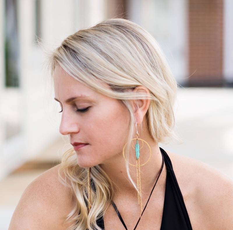 Hope Feder Und Creolen Ohrringe Hope Feder Und Creolen Ohrringe von ssdjewelry